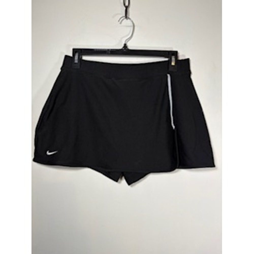NIKE Tennis Skort Medium Black Fit Dry Athletic Skirt Tenniscore Activewear